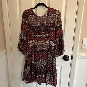 Holding Horses Bohemian Bell Sleeve Dress XS